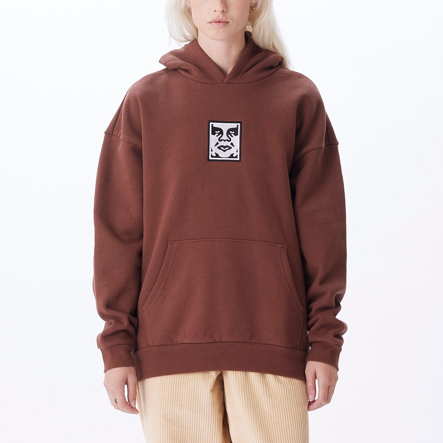 obey felpe ICON EXTRA HEAVY HOOD II FLEECE