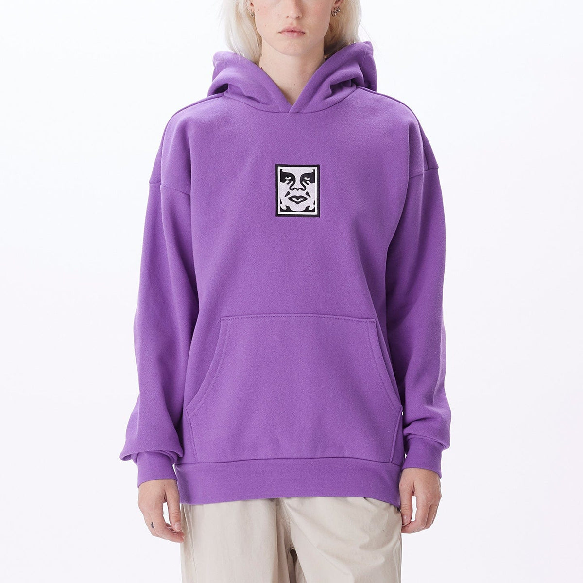 obey felpe ICON EXTRA HEAVY HOOD II FLEECE