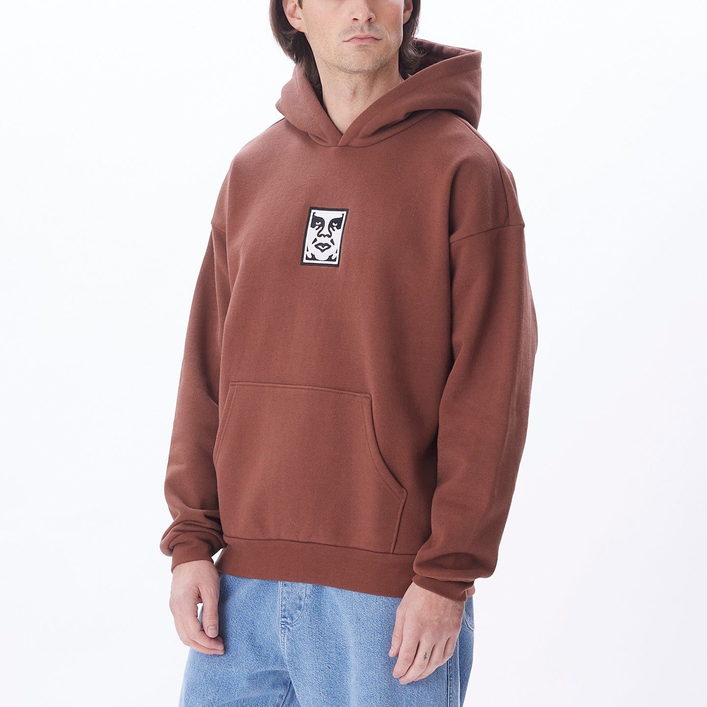 obey felpe ICON EXTRA HEAVY HOOD II FLEECE