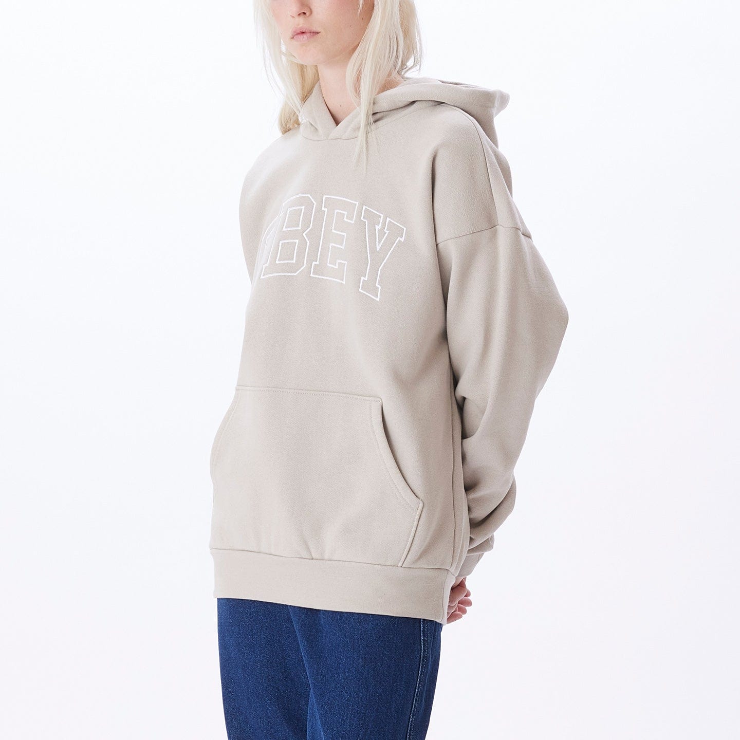 obey felpe INSTITUTE EXTRA HEAVY HOOD FLEECE