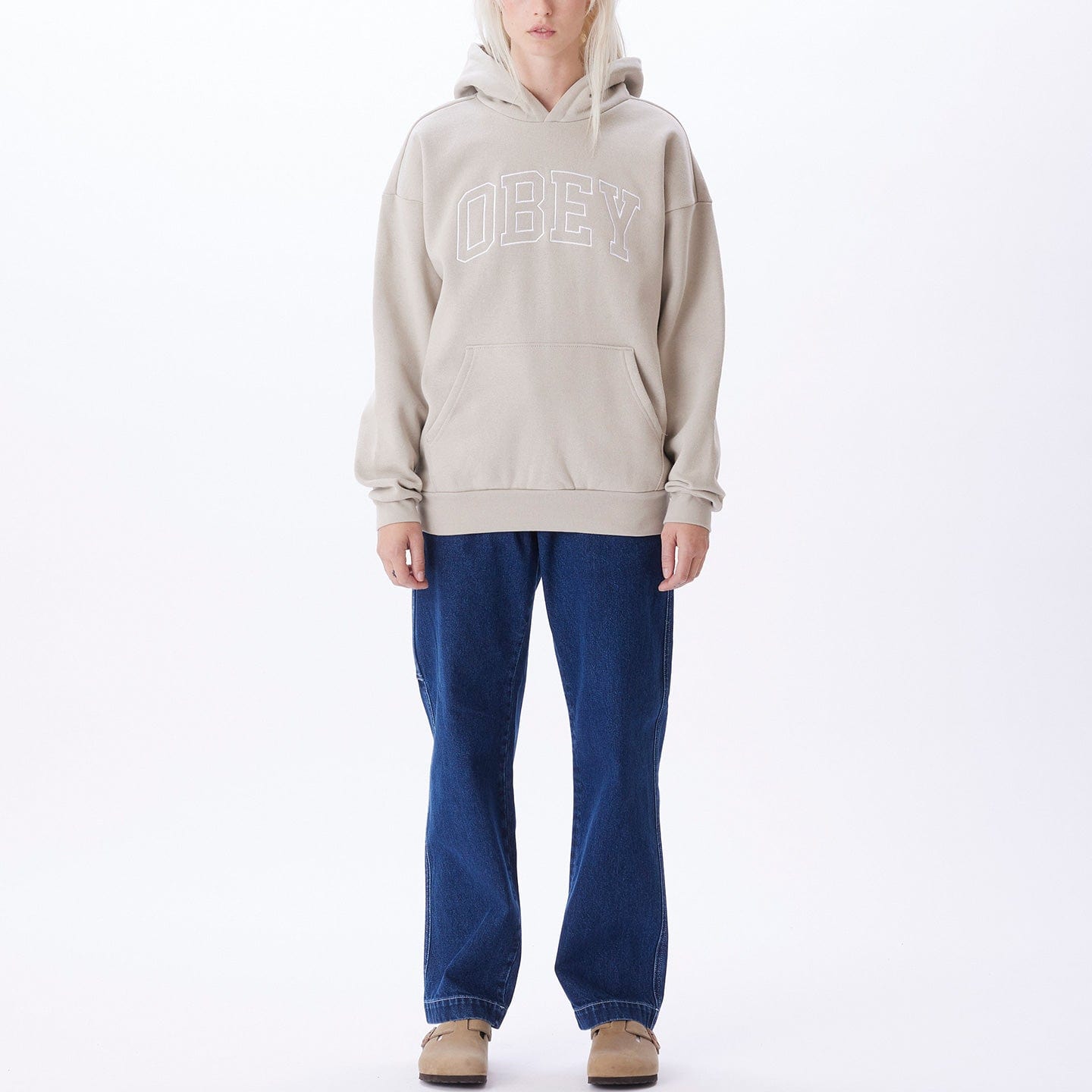 obey felpe INSTITUTE EXTRA HEAVY HOOD FLEECE