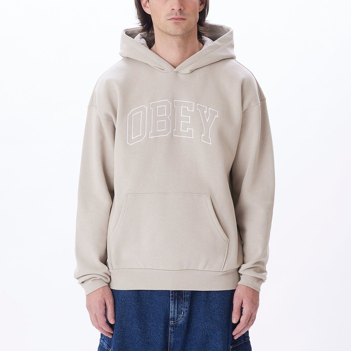 obey felpe INSTITUTE EXTRA HEAVY HOOD FLEECE