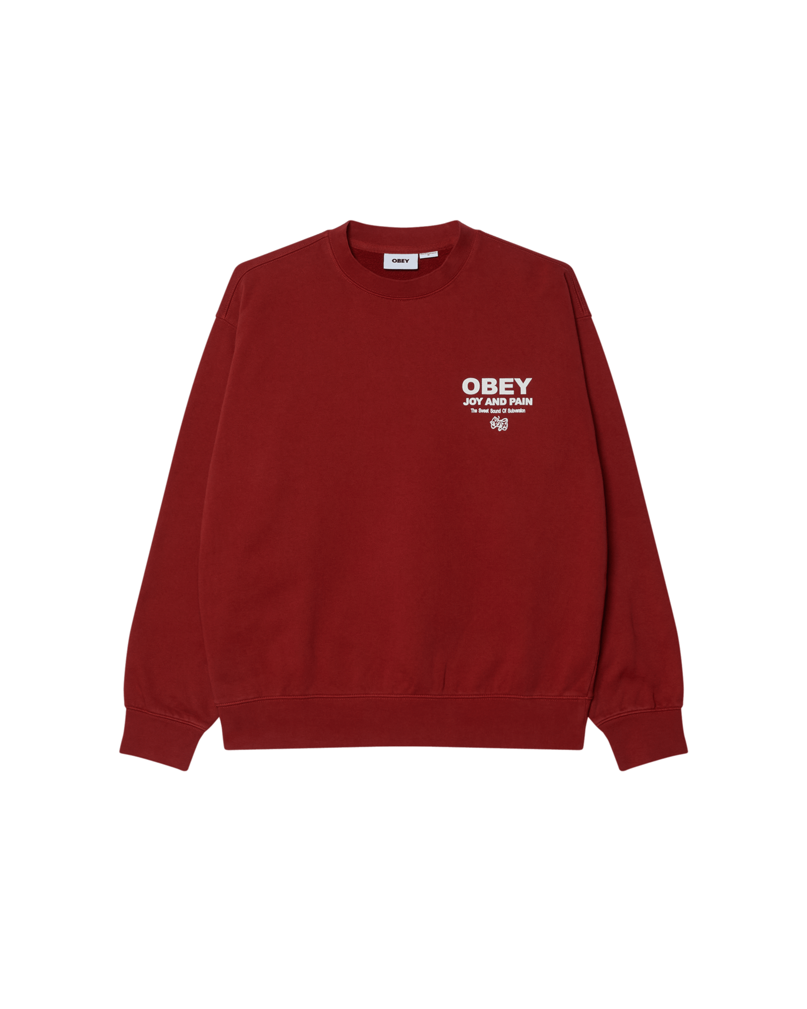 obey felpe Joy Faded Crew Fleece