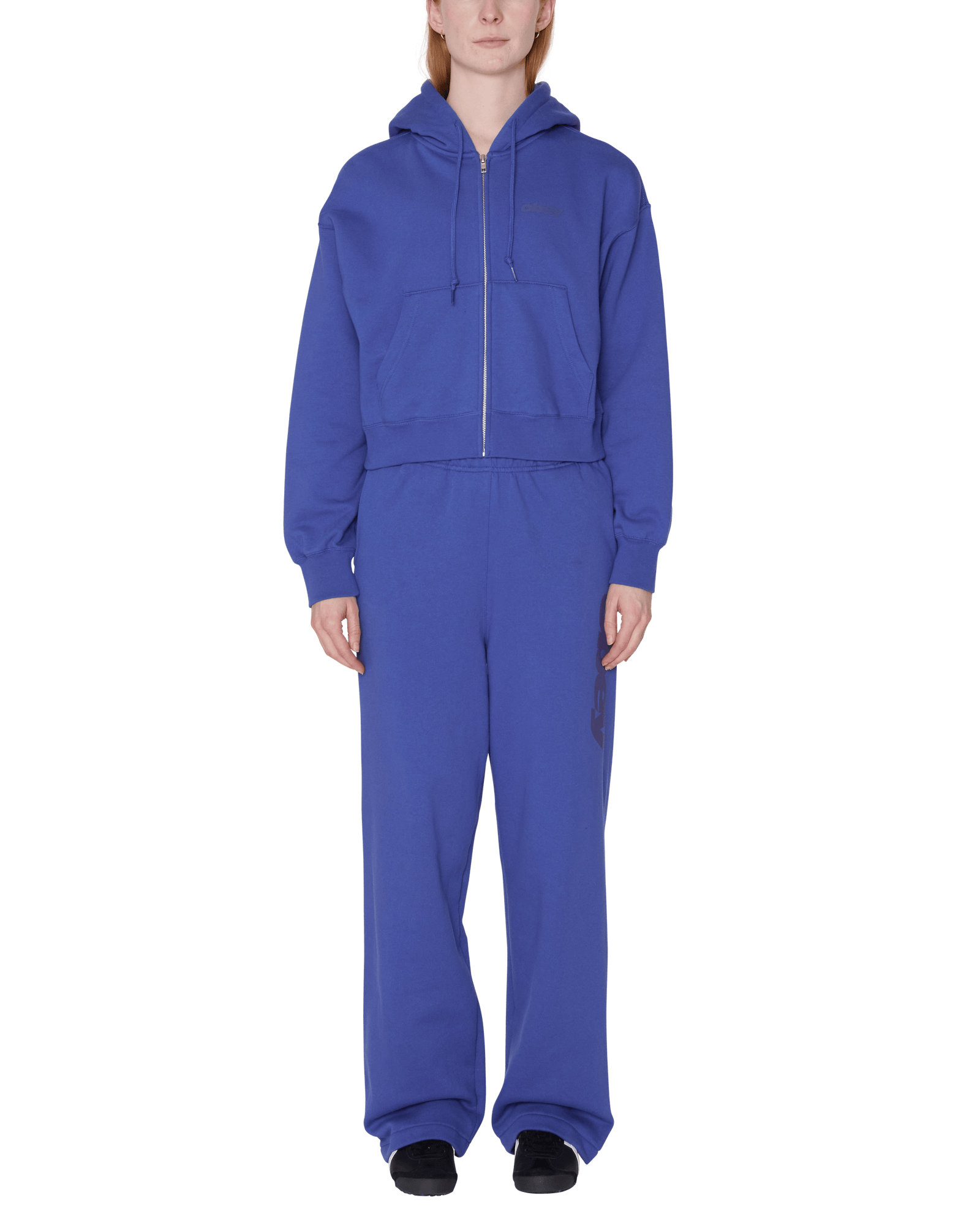 obey felpe League Cropped Zip Hood Fleece