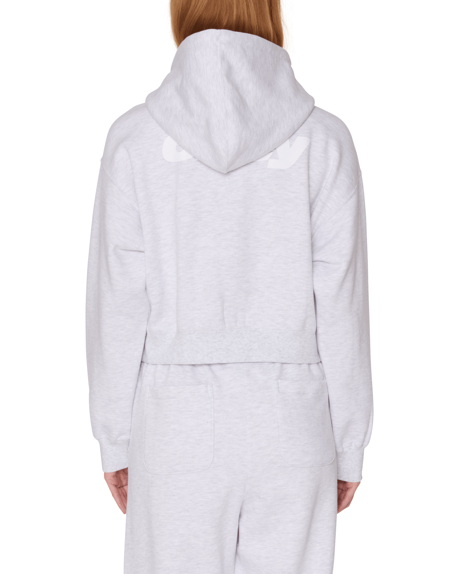 obey felpe League Cropped Zip Hood Fleece