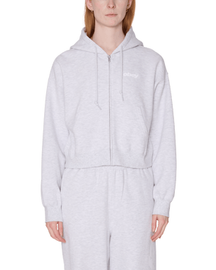 League Cropped Zip Hood Fleece