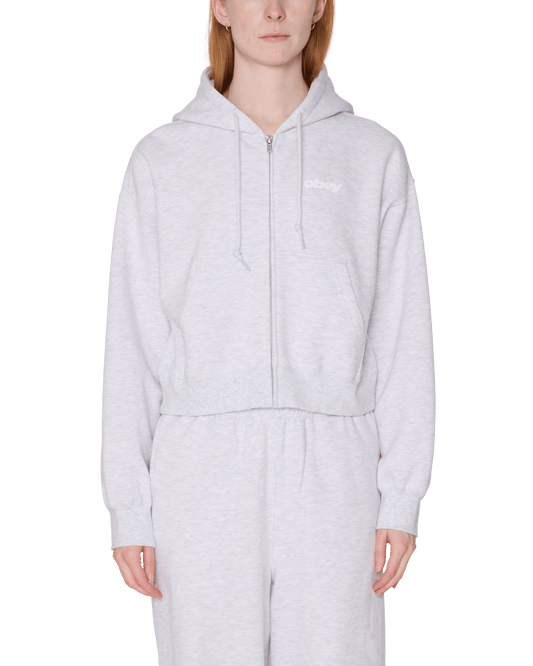 obey League Cropped Zip Hood Fleece foto 1