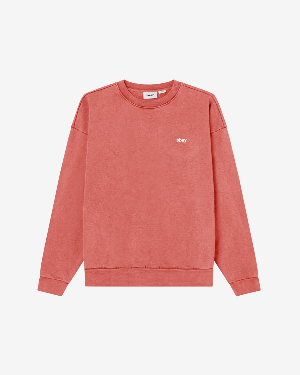 obey felpe Lowercase Pigment Crew Fleece