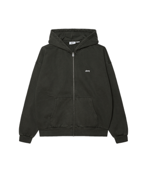 Lowercase Pigment Zip Hood Fleece