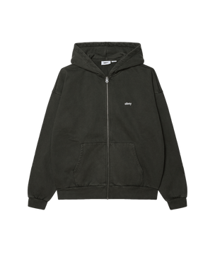 Lowercase Pigment Zip Hood Fleece