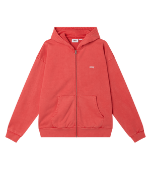 Lowercase Pigment Zip Hood Fleece