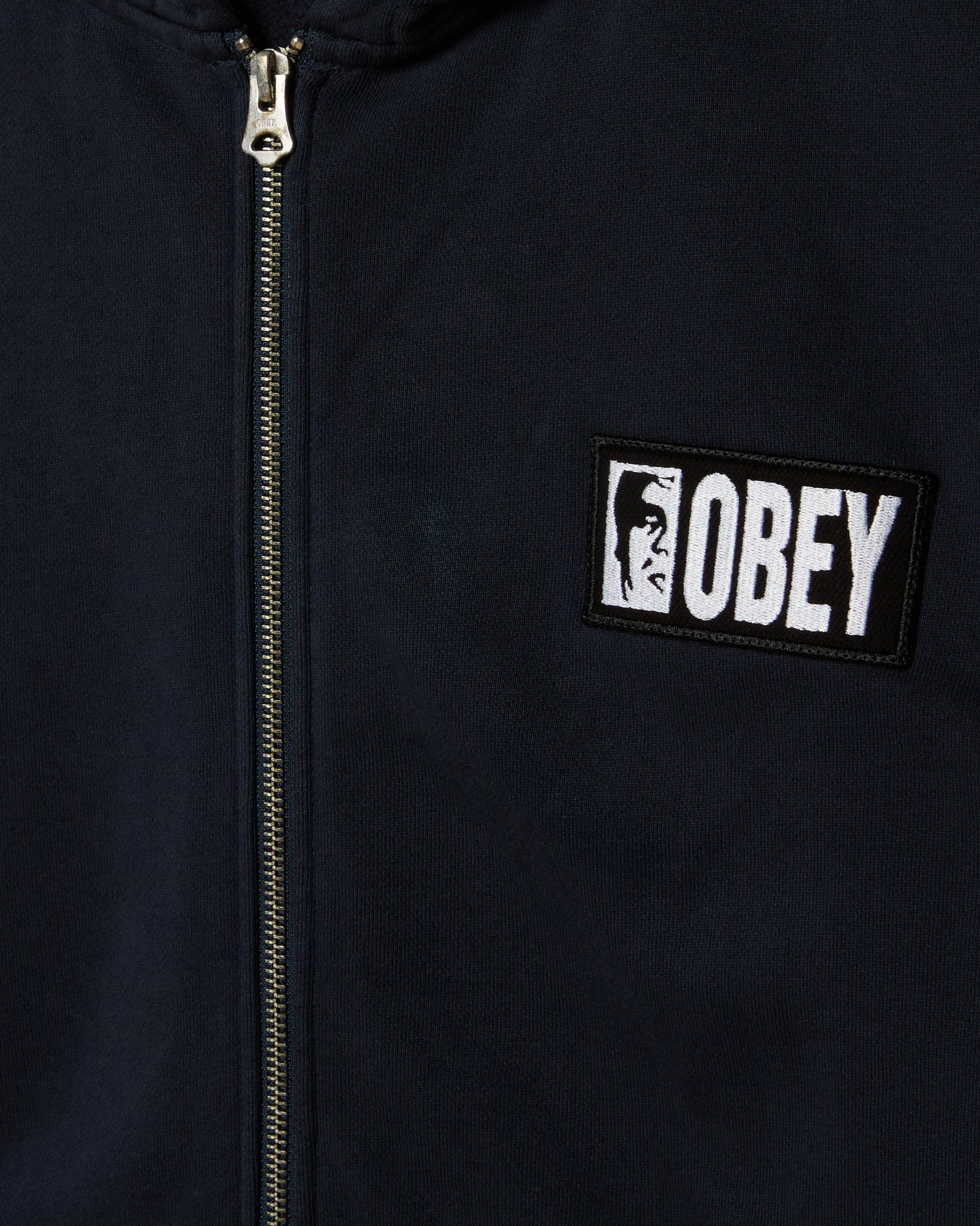 obey felpe Margin Faded Zip Hood Fleece