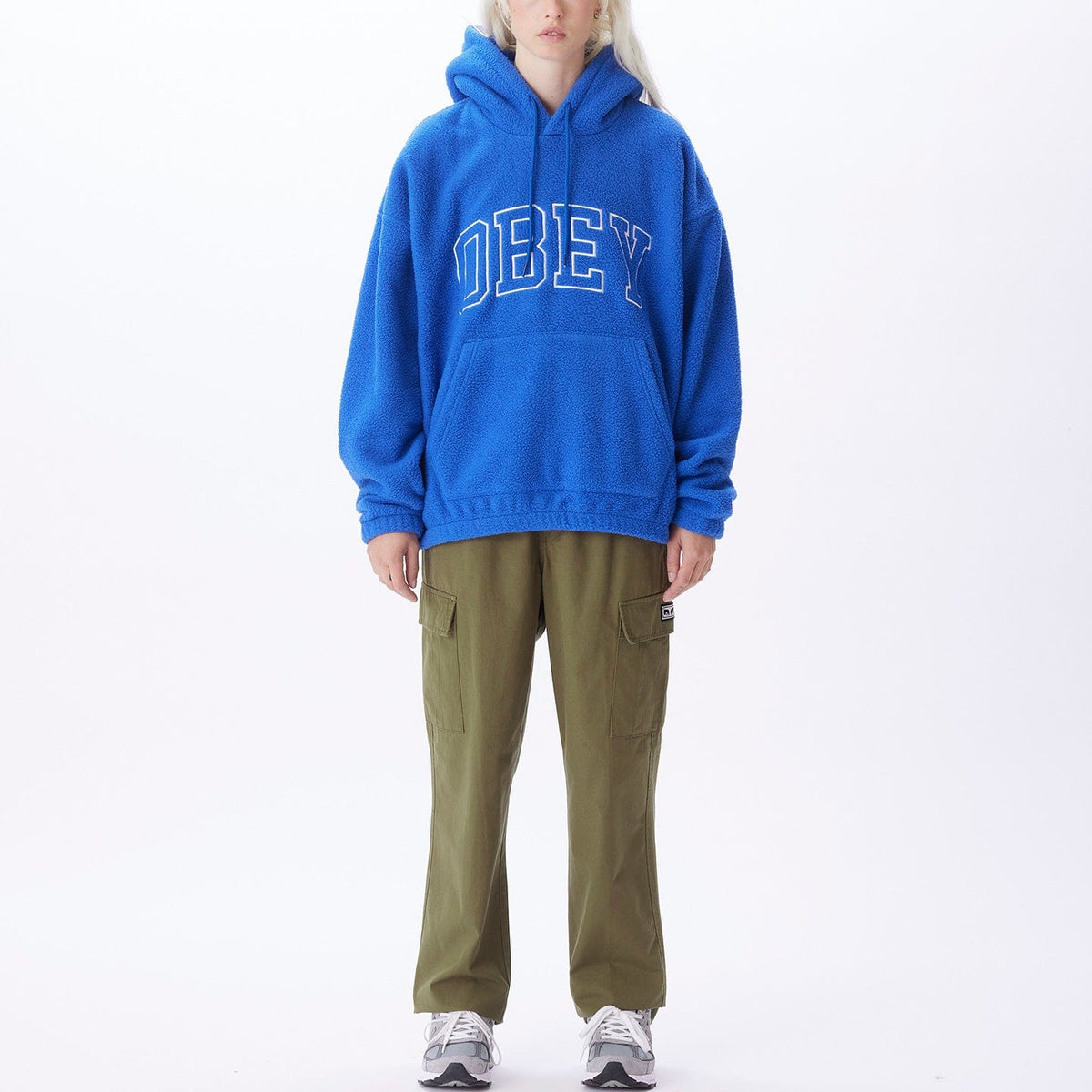 obey felpe OBEY COLLEGIATE HOOD FLEECE