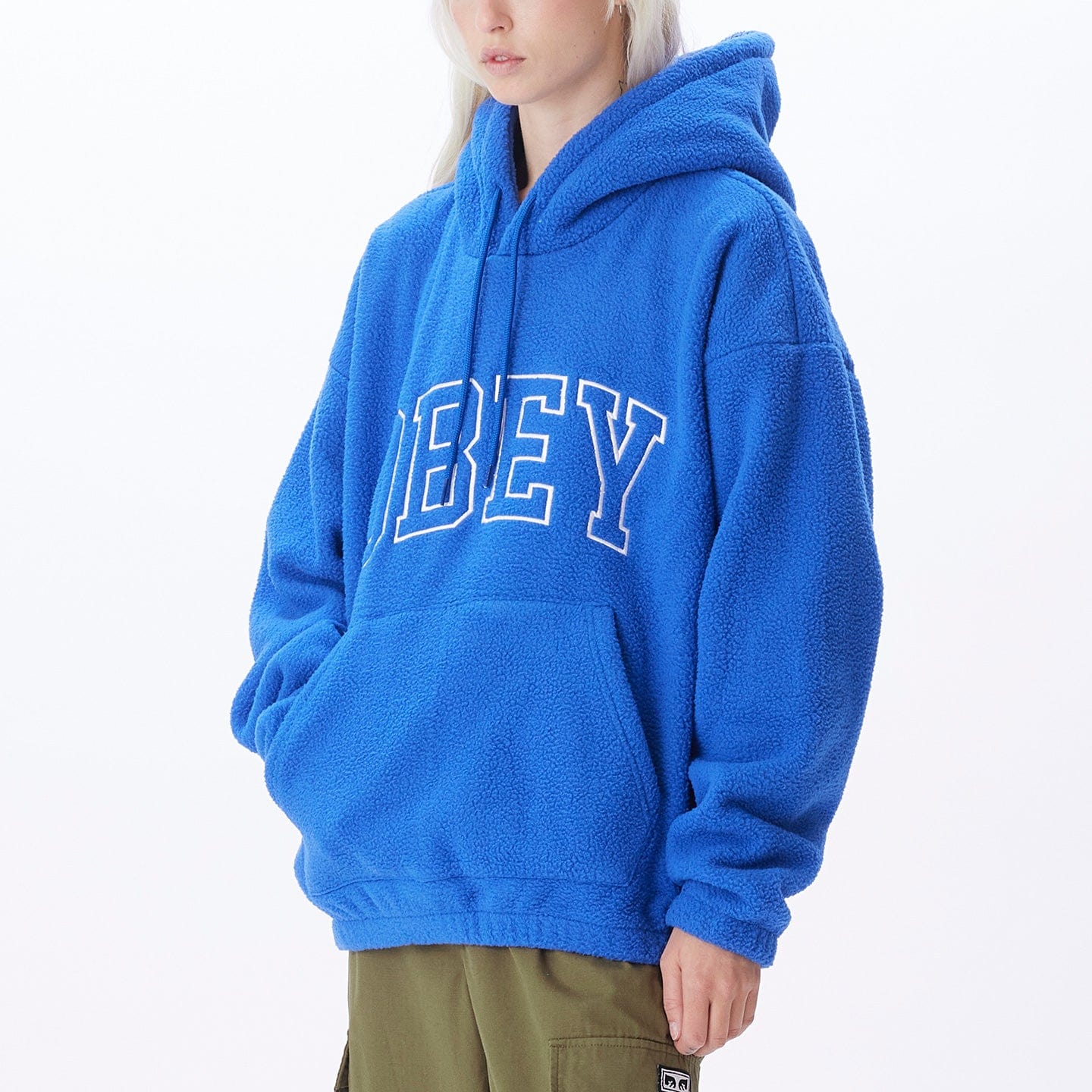 obey felpe OBEY COLLEGIATE HOOD FLEECE
