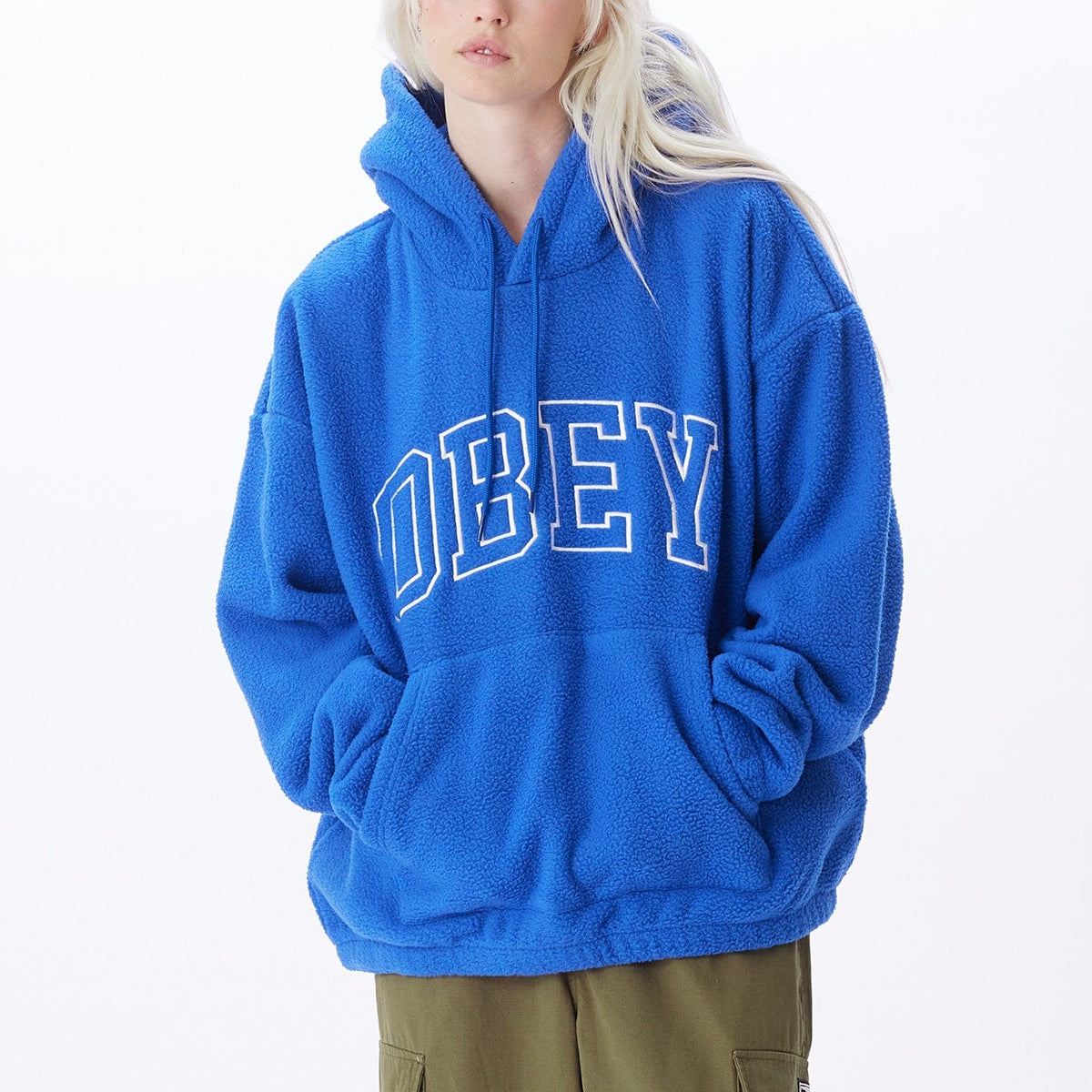 obey felpe OBEY COLLEGIATE HOOD FLEECE