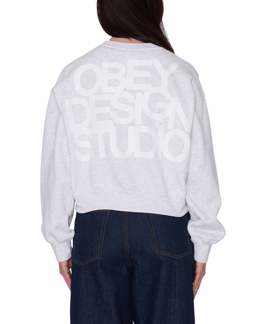 obey Obey Design Studio Cropped Crew Fleece foto 1