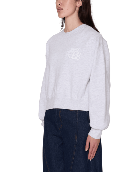 obey Obey Design Studio Cropped Crew Fleece foto 3