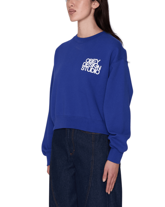 obey Obey Design Studio Cropped Crew Fleece foto 3
