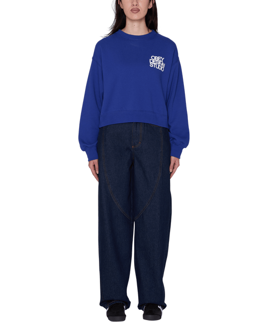 obey Obey Design Studio Cropped Crew Fleece foto 4