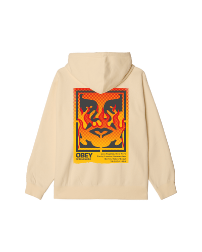 felpe obey OBEY ICON STENCIL FLAME FLEECE