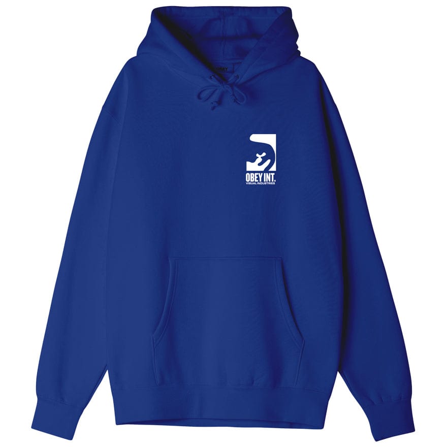 obey felpe OBEY INT VISUAL INDUSTRIES PREMIUM HOODED FLEECE