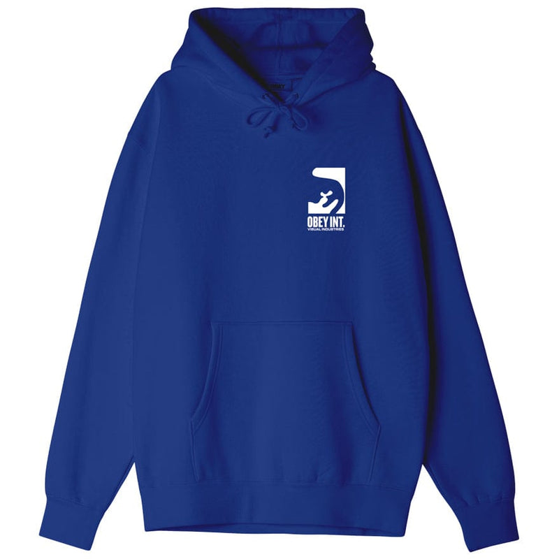 obey felpe OBEY INT VISUAL INDUSTRIES PREMIUM HOODED FLEECE