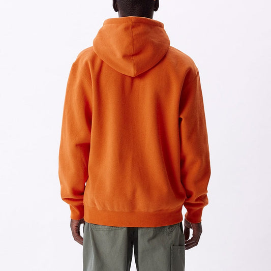 obey OBEY LOWERCASE HOOD SPECIALTY FLEECE - ORANGE OXIDE foto 5