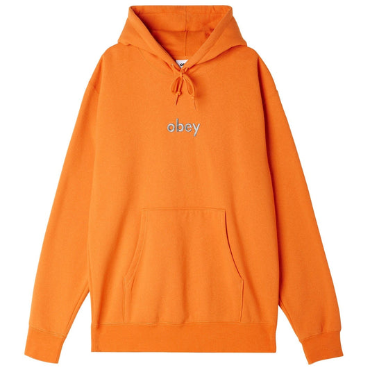 obey OBEY LOWERCASE HOOD SPECIALTY FLEECE - ORANGE OXIDE foto 1