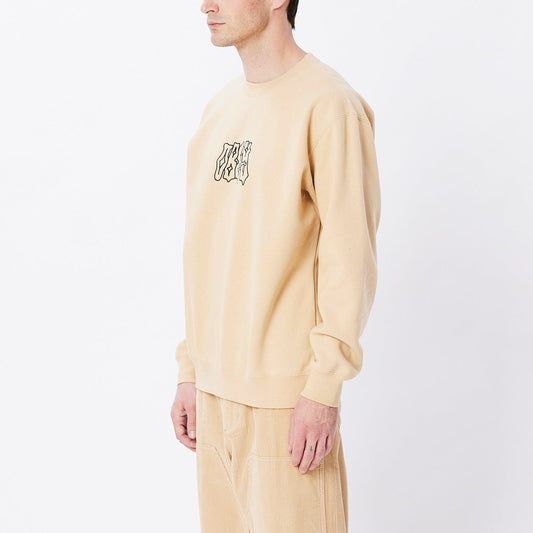 obey OBEY RABID CREW SPECIALTY FLEECE - OAT MILK foto 7