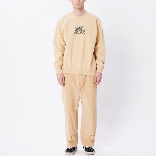 obey OBEY RABID CREW SPECIALTY FLEECE - OAT MILK foto 5