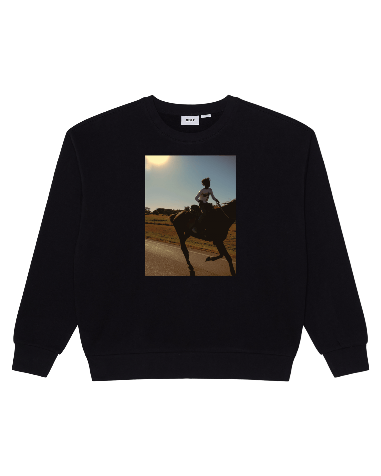 obey felpe Obey Trial Ride Crew Fleece