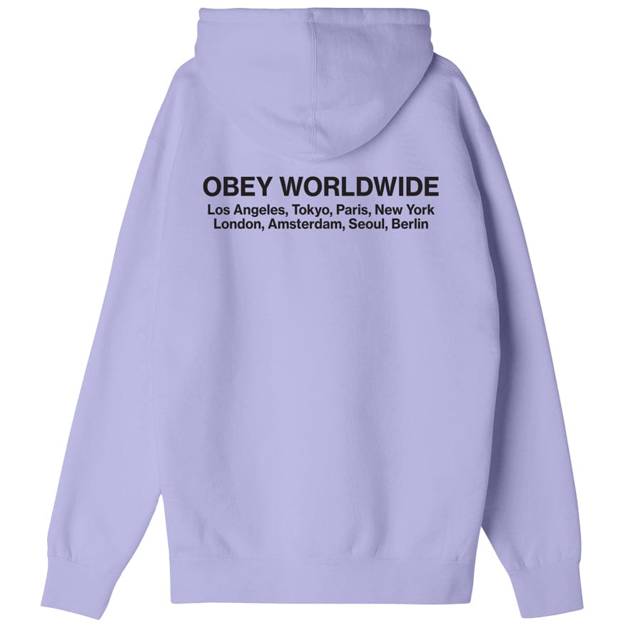 obey felpe OBEY WORLDWIDE CITIES PREMIUM HOODED FLEECE