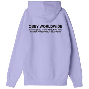 OBEY WORLDWIDE CITIES PREMIUM HOODED FLEECE
