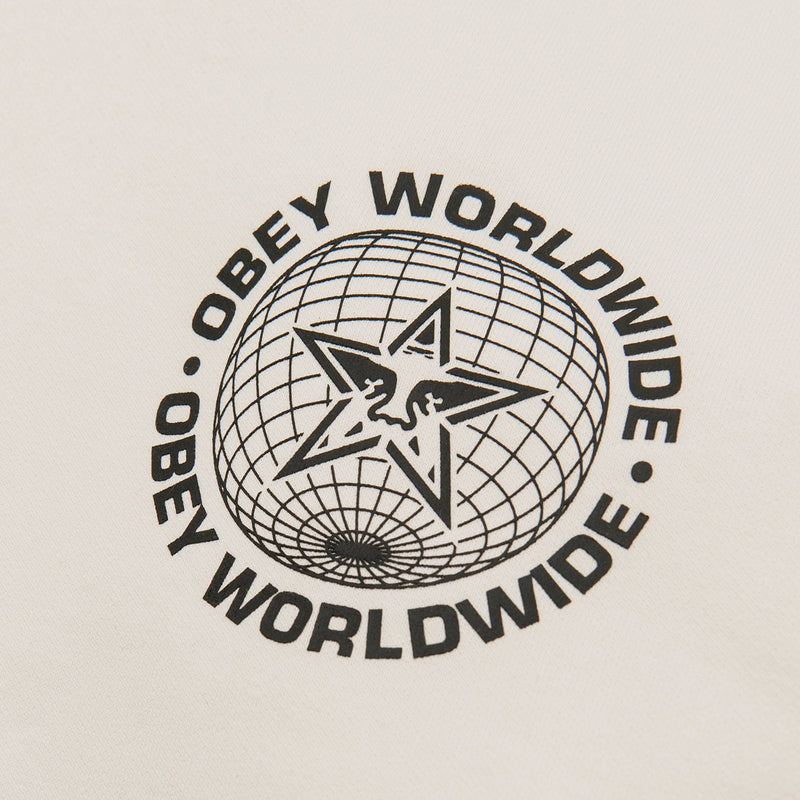 obey felpe OBEY WORLDWIDE GLOBE PREMIUM HOODED FLEECE