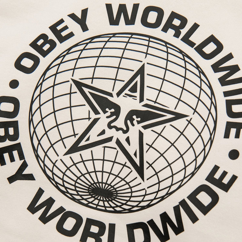obey felpe OBEY WORLDWIDE GLOBE PREMIUM HOODED FLEECE