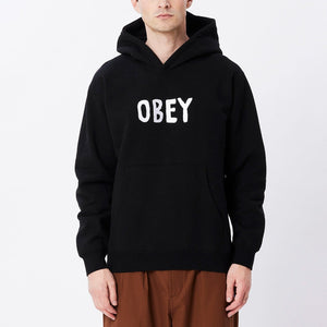 OG TYPE EXTRA HOODED PREMIUM FLEECE - BLACK
