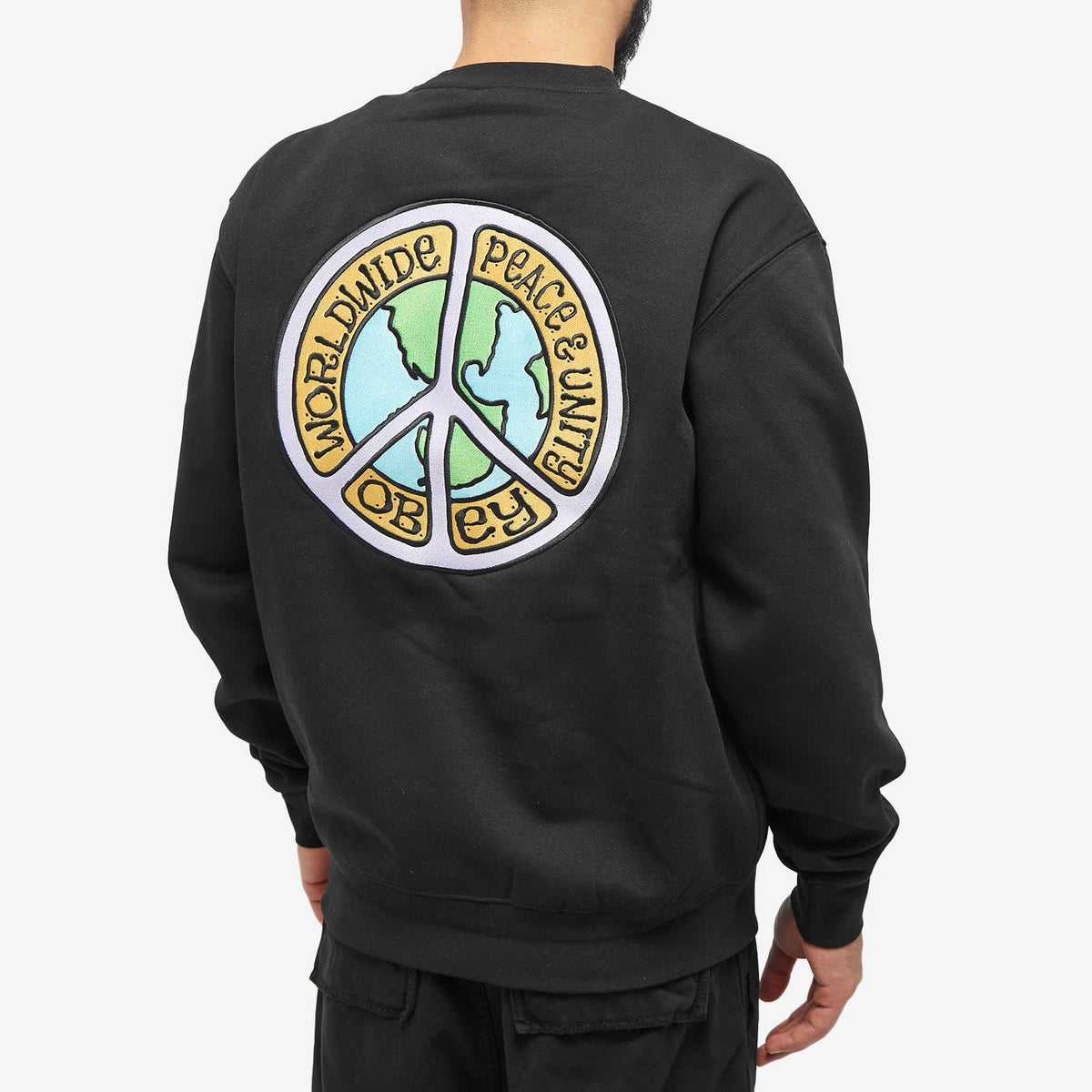 obey felpe PEACE AND UNITY CREW BOX FIT PREMIUM CREW