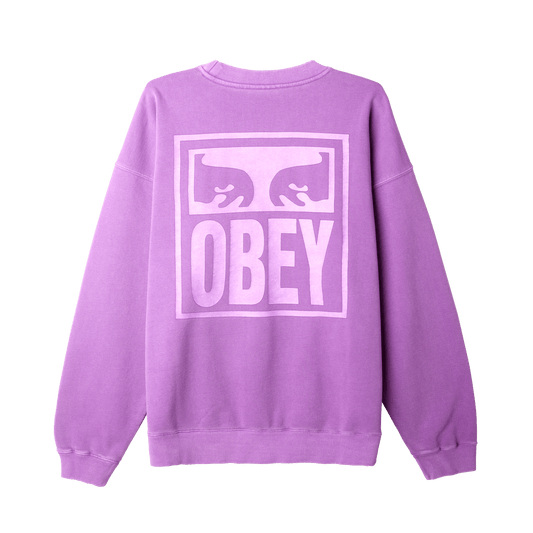 Obey felpe Pigment Obey Eyes Icon Extra Heavy Crew Fleece