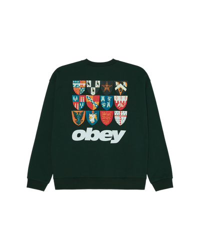 felpe obey SHIELDS EXTRA HEAVY CREW FLEECE