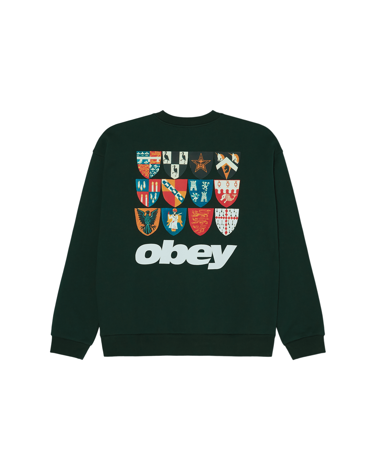 obey felpe Shields Extra Heavy Crew Fleece