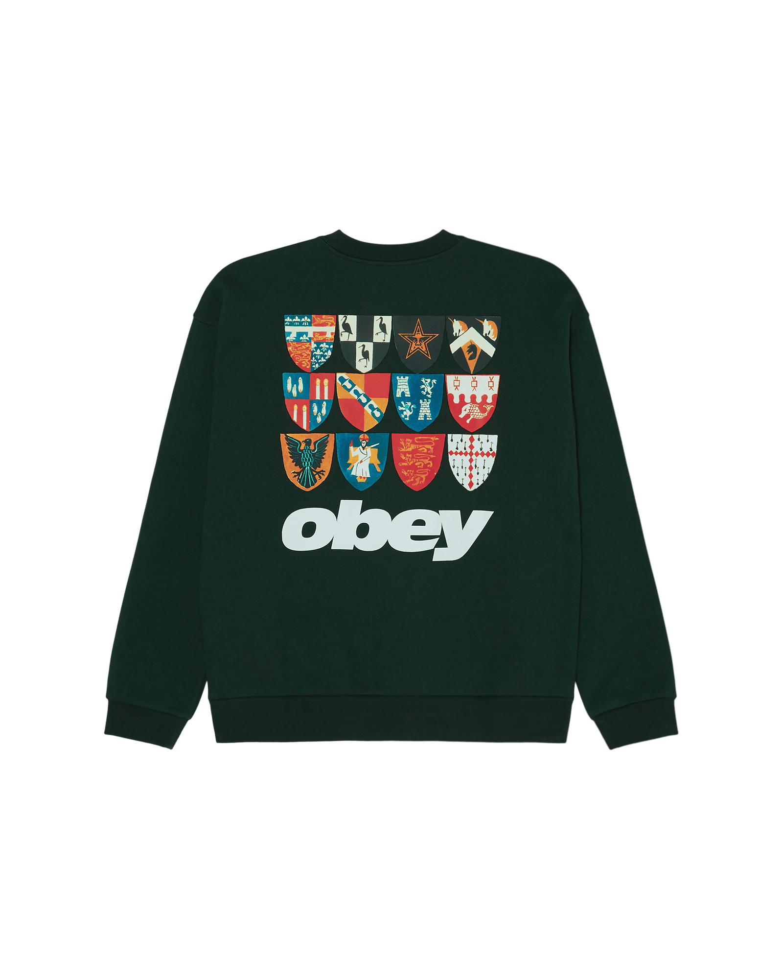 obey felpe Shields Extra Heavy Crew Fleece