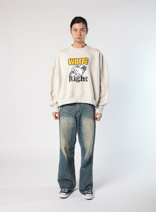 tee library Writer Write Right Cropped Sweatshirts foto 2