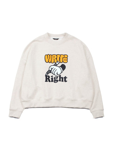 felpe tee library WRITER WRITE RIGHT CROPPED SWEATSHIRTS