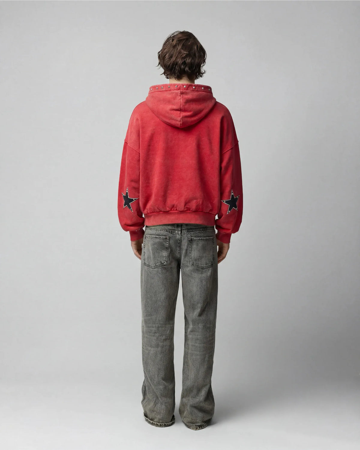 two jeys felpe Studded Zipper