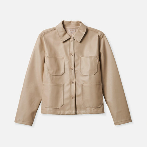 giacche brixton SURVEY BOXY CHORE COAT - BEIGE