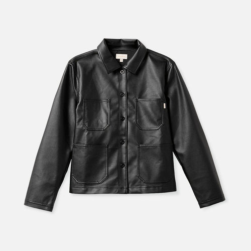 giacche brixton SURVEY BOXY CHORE COAT - BLACK