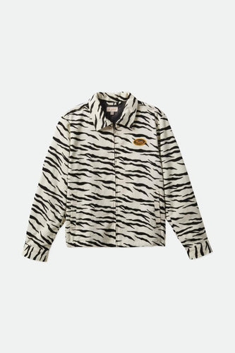 giacche brixton UTOPIA JKT - OFF WHITE TIGER