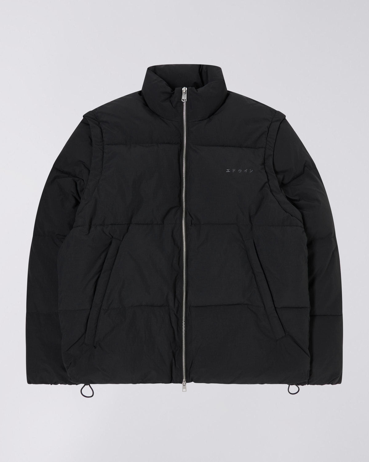 edwin giacche DETACHABLE SLEEVES PUFFER