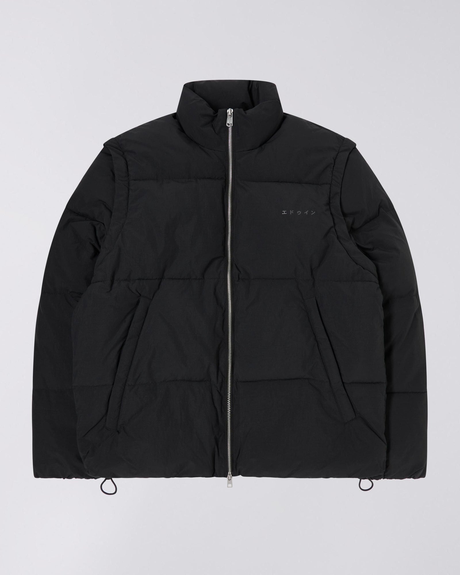 edwin giacche DETACHABLE SLEEVES PUFFER