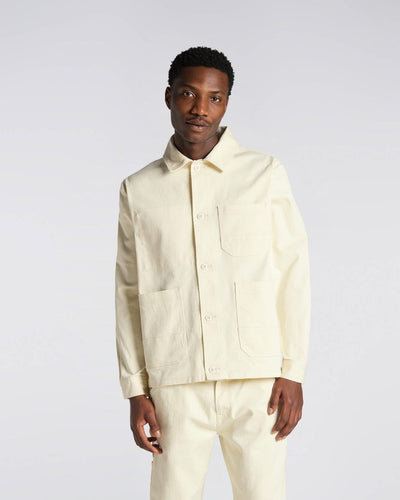 giacche edwin UNITY WORK JACKET - WHISPER WHITE